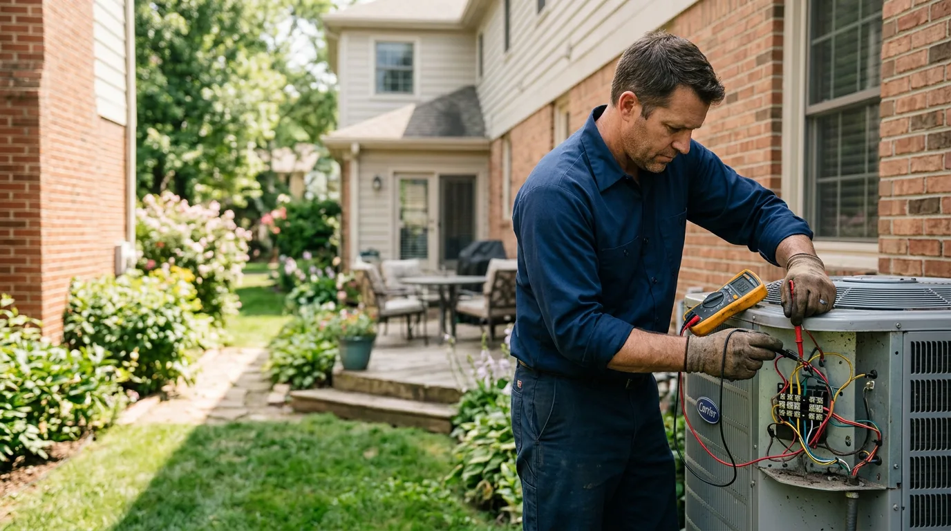 HVAC technician working near Patrick Springs, VA